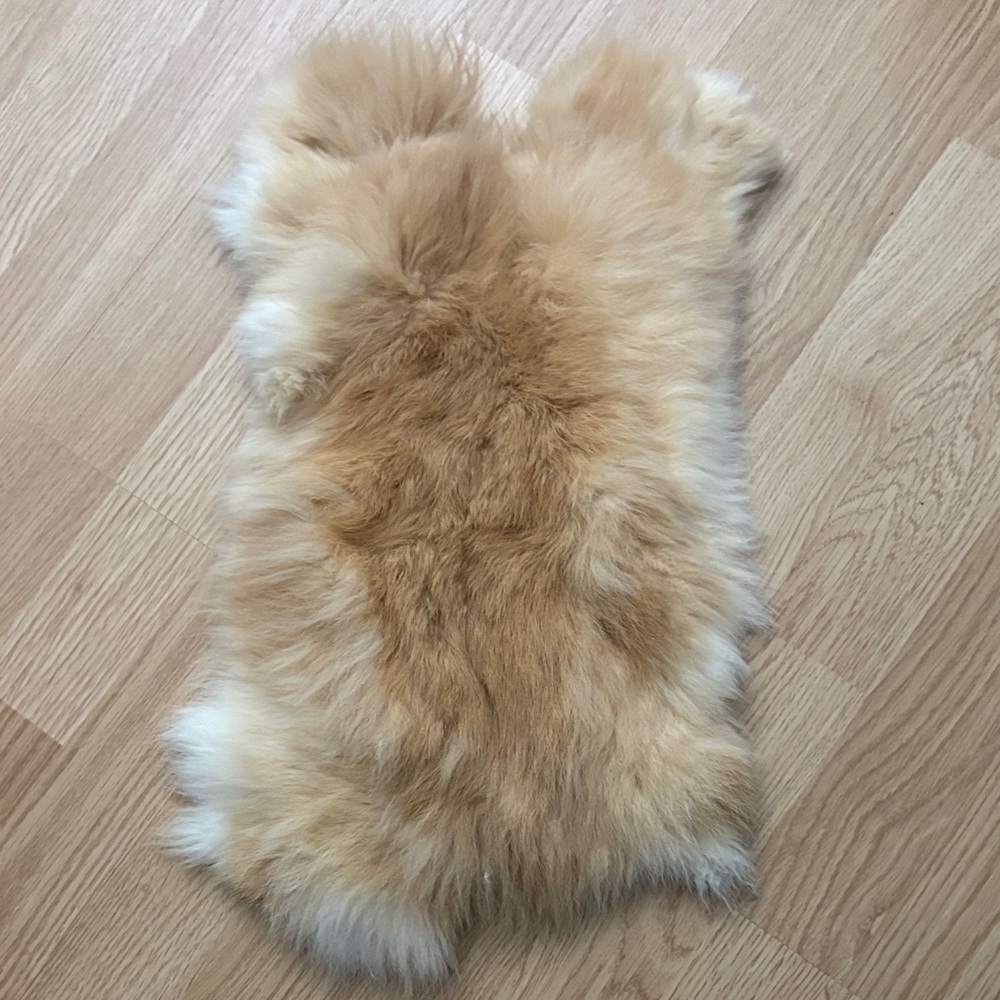 A385 rabbit pelt- Natural Warm Toned Craft Hide